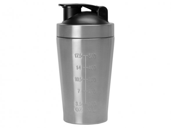 Спортивный шейкер из нержавеющей стали Top Up, 500 мл 