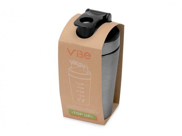 Спортивный шейкер из нержавеющей стали Top Up, 500 мл 