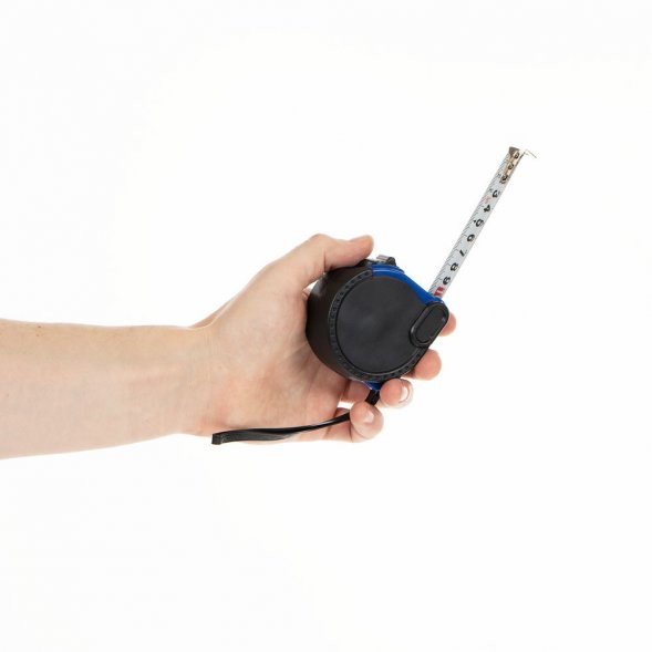 Рулетка Meter Plan, 5 м, черная с синим 