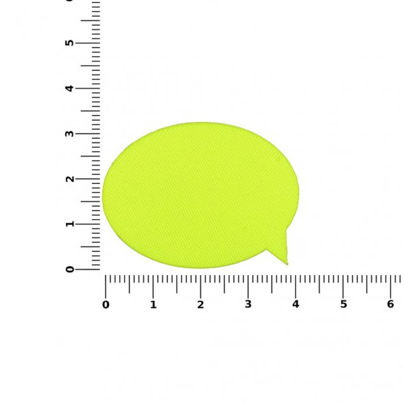 Наклейка тканевая Lunga Bubble, M, желтый неон 