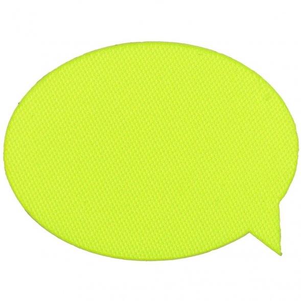 Наклейка тканевая Lunga Bubble, M, желтый неон 