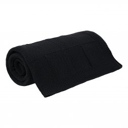 Плед Cella вязаный, темно-синий (без подарочной коробки)