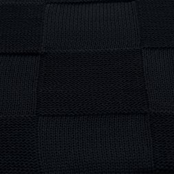 Плед Cella вязаный, темно-синий (без подарочной коробки)