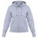 Толстовка женская Hooded Full Zip серый меланж 