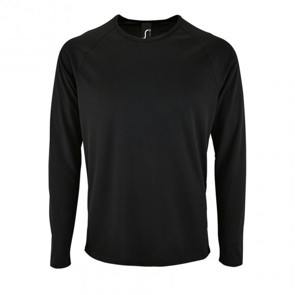 Футболка с длинным рукавом Sporty LSL Men, черная 