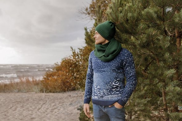 Снуд Brugge, зеленый 