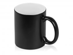Кружка с покрытием для гравировки Subcolor BLK, черный/белый