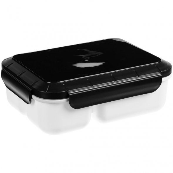 Ланчбокс Cibus с аккумулятором холода, белый с черным 