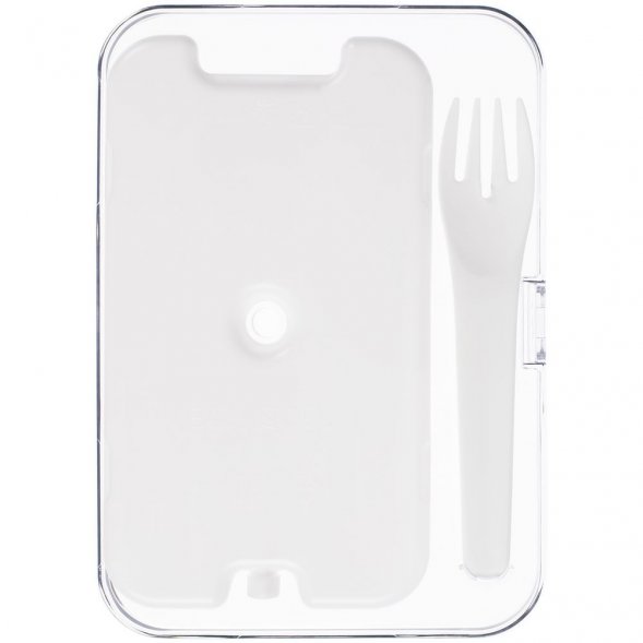 Ланчбокс Cibus с аккумулятором холода, белый с черным 