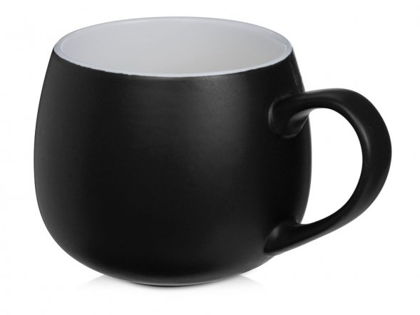 Кружка круглой формы Verlo, 410мл, черный 