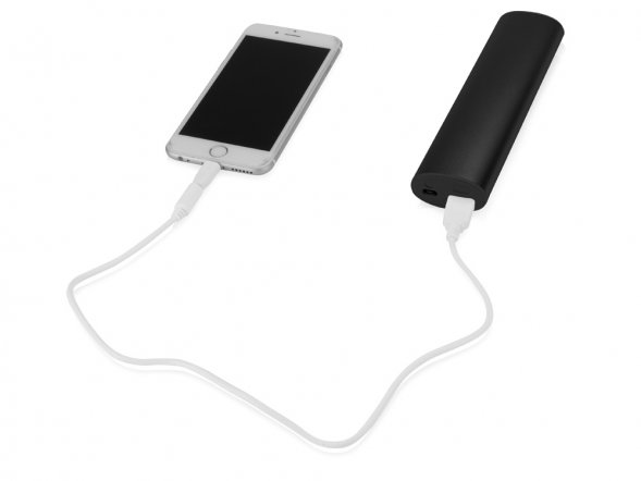 Портативное зарядное устройство Спайк, 8000 mAh, черный 