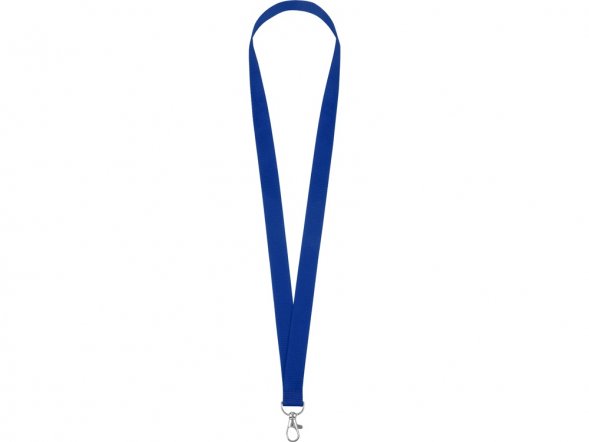 Ланъярд из RPET с карабином, синий 