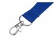 Ланъярд из RPET с карабином, синий 