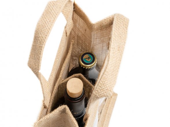 Сумка GRACE из ламинированного джута, бежевый 