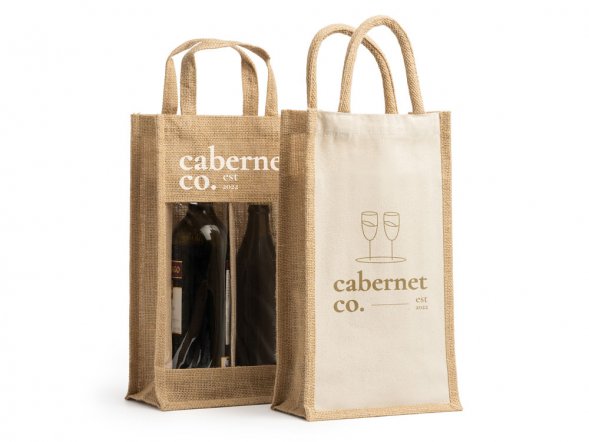 Сумка GRACE из ламинированного джута, бежевый 