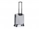 Чемодан TORBER Lama, серебристый, ABS-пластик, 38 х 21 х 55 см, 37 л 