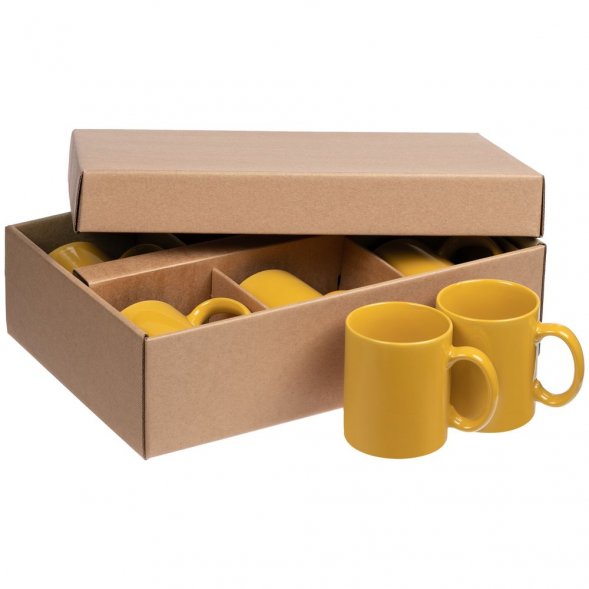 Набор из 6 кружек Promo, желтый 
