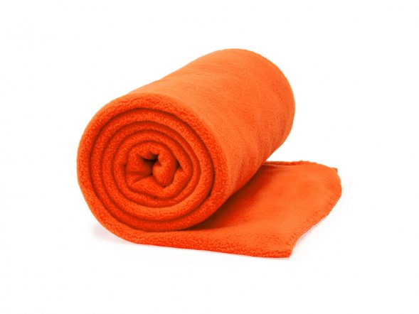 Плед LAMBERT из гладкого флиса, апельсин 