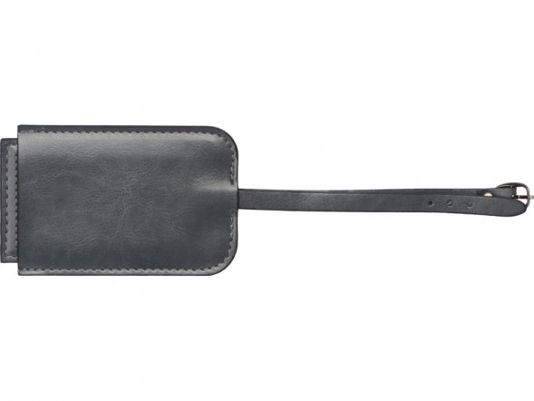 Багажная бирка из PU Fabrizio, серый 