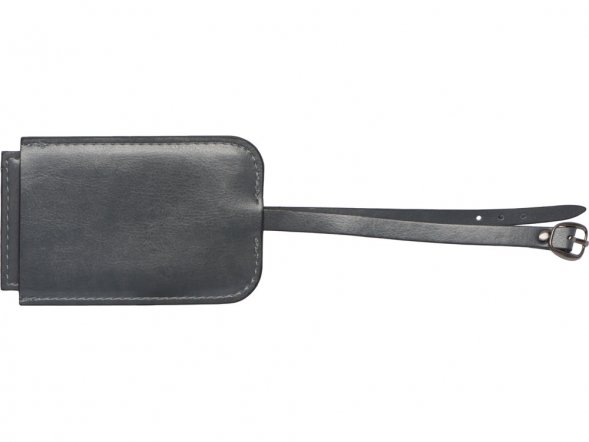 Багажная бирка из PU Fabrizio, серый 