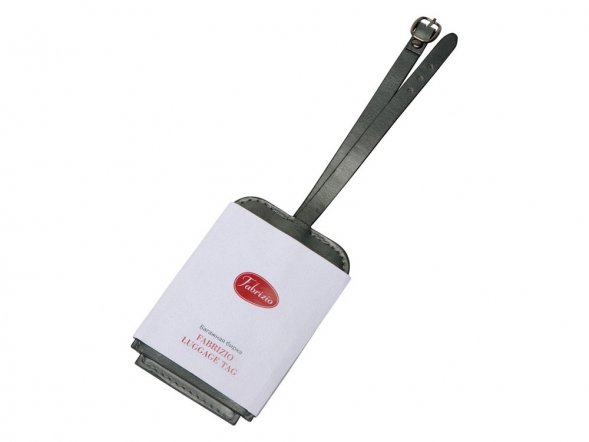 Багажная бирка из PU Fabrizio, серый 