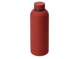Вакуумная термобутылка Cask Waterline, soft touch, 500 мл, красный (P)