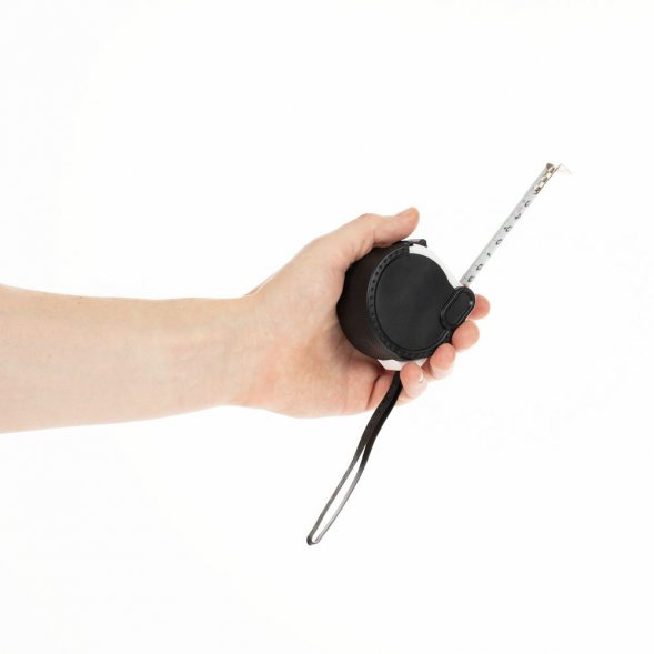 Рулетка Meter Plan, 5 м, черная с белым 