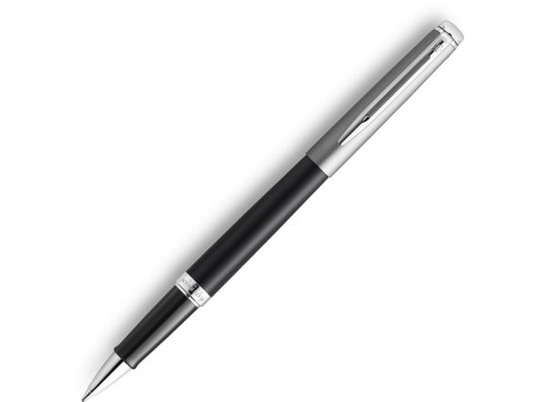 Ручка роллер Waterman Hemisphere Entry Point Stainless Steel with Black Lacquer в подарочной упаковк 