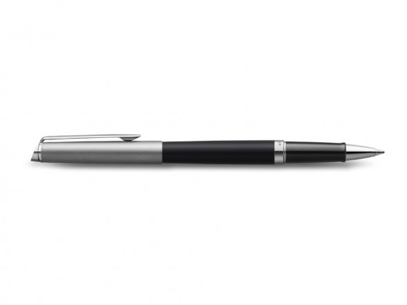 Ручка роллер Waterman Hemisphere Entry Point Stainless Steel with Black Lacquer в подарочной упаковк 