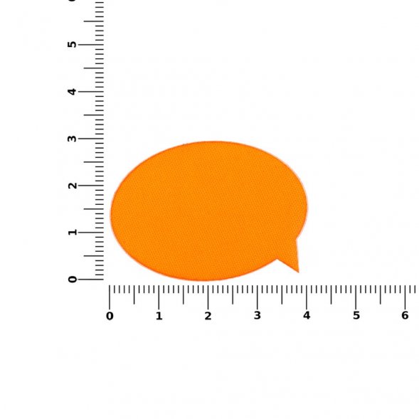 Наклейка тканевая Lunga Bubble, M, оранжевый неон 
