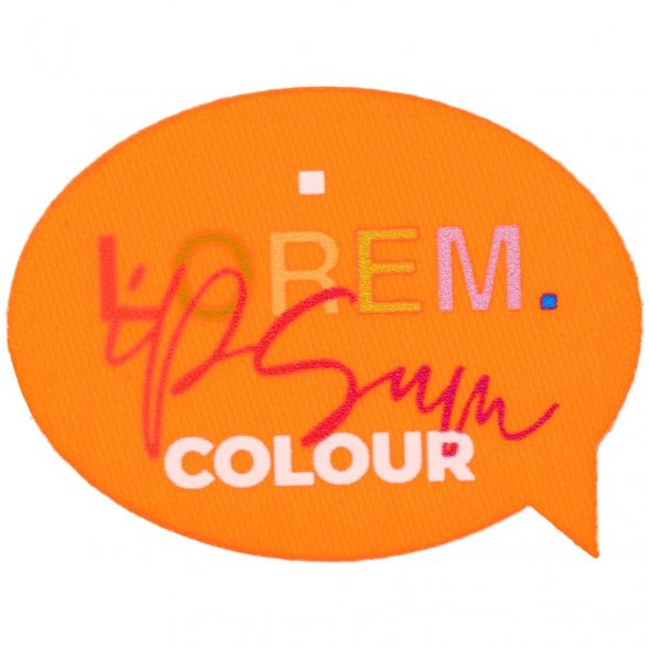 Наклейка тканевая Lunga Bubble, M, оранжевый неон 