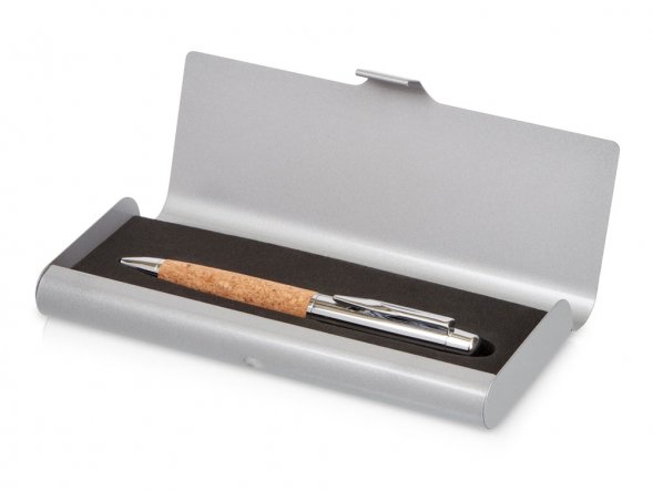Ручка металлическая шариковая Cask в футляре 
