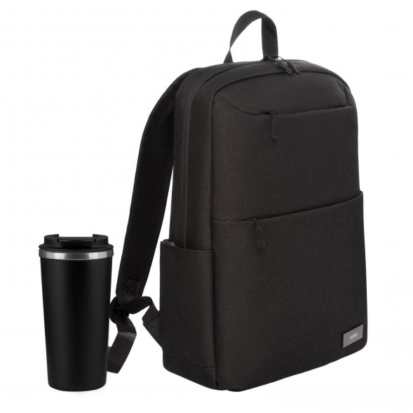 Подарочный набор Palermo, Forst, черный (рюкзак, термокружка) 