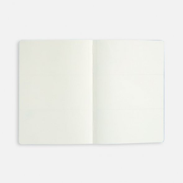 Ежедневник Doppio, недатированный, синий с оранжевым 