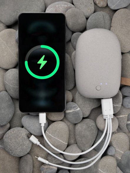 Внешний аккумулятор Pebble 7800 мАч, серый 