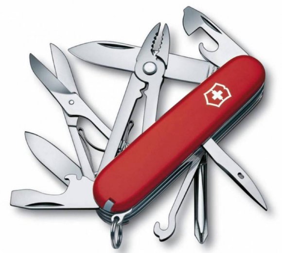 Офицерский нож Deluxe Tinker 91, красный 