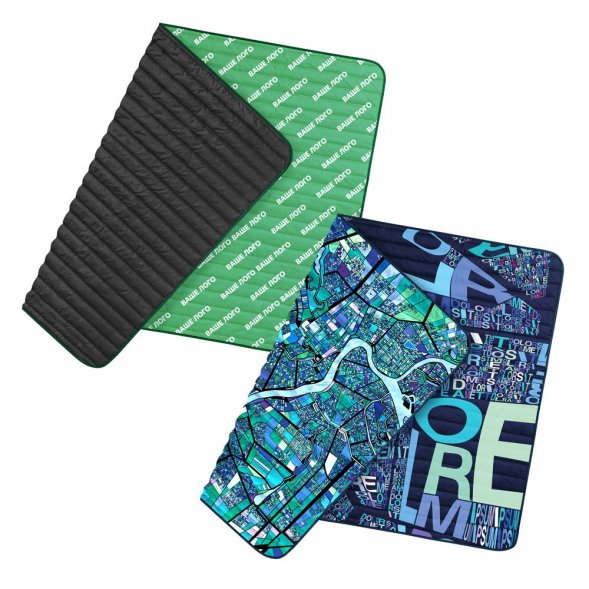 Плед Mosaic с печатью на заказ 