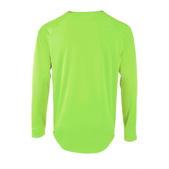 Футболка с длинным рукавом Sporty LSL Men, неоново-зеленая 