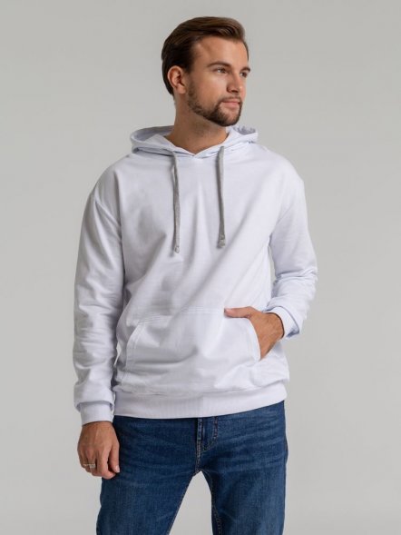 Толстовка с капюшоном Unit Kirenga, белая 