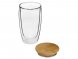 Стакан Batur с двойными стенками и бамбуковой крышкой, 450 мл 