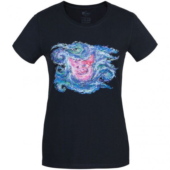 Футболка женская «Ван-Пиг», синяя 