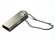 USB 2.0-флешка на 4 Гб с мини чипом и круглым отверстием, серебристый 