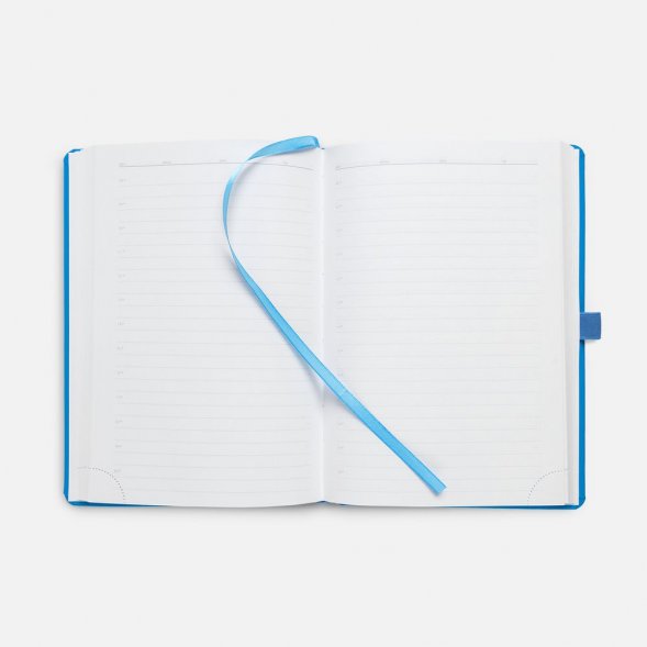 Ежедневник Favor Metal, недатированный, голубой 