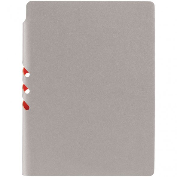 Ежедневник Flexpen, недатированный, серебристо-оранжевый 