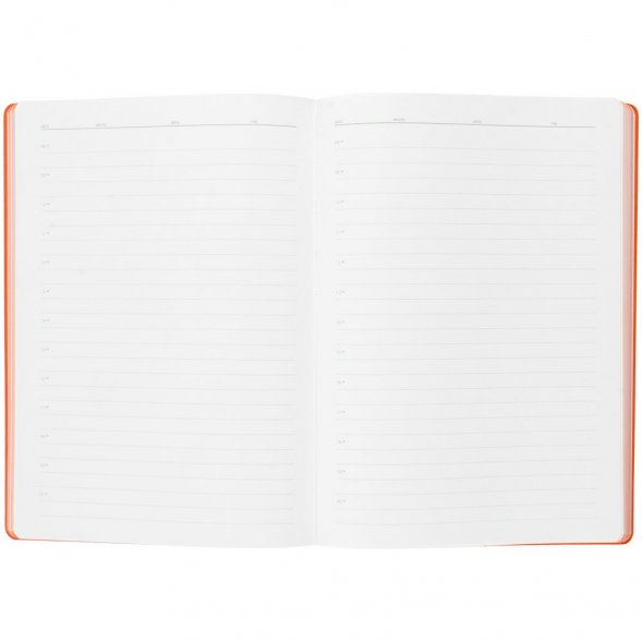 Ежедневник Flexpen, недатированный, серебристо-оранжевый 