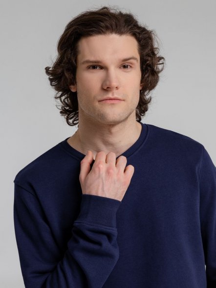 Свитшот унисекс BNC Inspire (Organic), темно-синий 