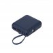 Внешний аккумулятор с подсветкой Ritter PD 10000mAh с функцией беспроводной зарядки 15W, синий 