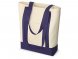 Сумка для шопинга Cotton, натуральный/темно-синий 