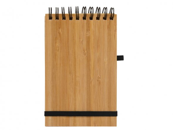 Блокнот B7 Kawasaki с обложкой из бамбука, натуральный 