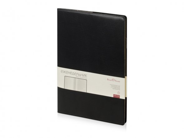 Еженедельник недатированный А4 Profy, черный 